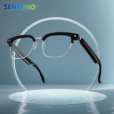 Smart Black Bluetooth Glasses With Blue Light and UV Protection